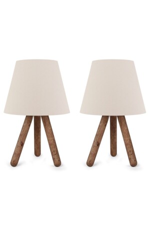 MNZ-North Home الخشب ساق ضوء ظل الأنسجة الرأس 2' AAGK9004 - Art&Gift