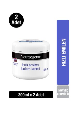 Norveç Formülü Hızlı Emilen Bakım Kremi 300 ml X2 35746606761362 - 1