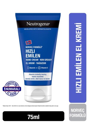 Norveç Formülü Hızlı Emilen El Kremi 75 ml - 2