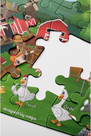 Notpa 24-teiliges Lern- und Tutorial-Puzzle aus Holz, bunt, für Kinder, 4er-Set 1 - 7