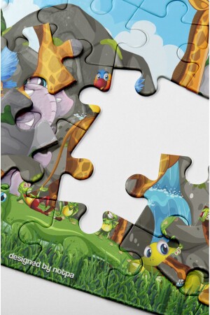 Notpa Çocuklar Için Eğitici Ve Öğretici Ahşap 24 Parça Renkli Puzzle 4lü Set 10 - 9