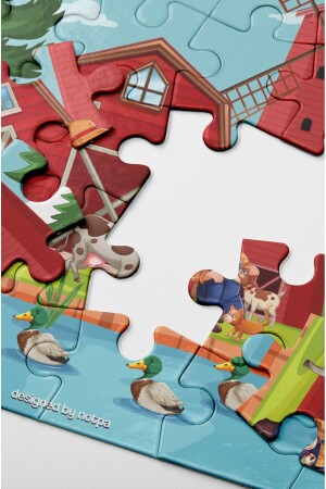 Notpa Çocuklar Için Eğitici Ve Öğretici Ahşap 24 Parça Renkli Puzzle 4lü Set 11 - 9