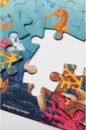 Notpa Çocuklar Için Eğitici Ve Öğretici Ahşap 24 Parça Renkli Puzzle 4lü Set 11 - 10