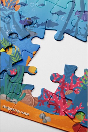 Notpa Çocuklar Için Eğitici Ve Öğretici Ahşap 24 Parça Renkli Puzzle 4lü Set 12 - 10