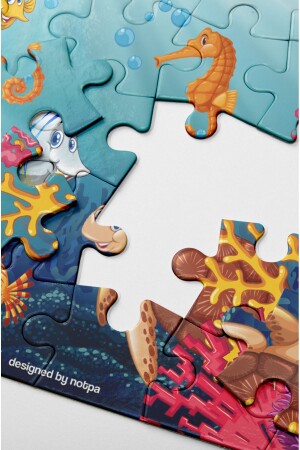 Notpa Çocuklar Için Eğitici Ve Öğretici Ahşap Renkli Puzzle 4lü Set 3 - 8