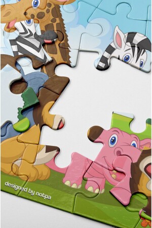 Notpa Lern- und Tutorial-Holzpuzzle, 24-teilig, bunt, 4er-Set für Kinder 11 - 6