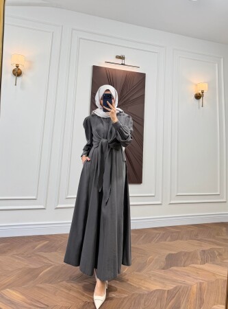 Notre Gömlekli Elbise - Antrasit - Nuuwears