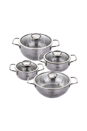 Nova Steel Kochgeschirr-Set 8-teilig 1220433 - 2