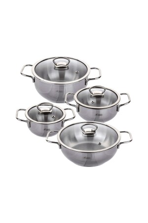 Nova Steel Kochgeschirr-Set 8-teilig 1220433 - 4