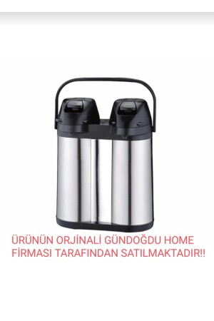 Novıa Premıum Çiftli Termos 3,8 Litre Çelik 24 Saat Muhafaza Ikili Termos 353932698644 - 5