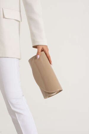 Nude Rugan Abiye Çanta Clutch Portföy Çanta - 2