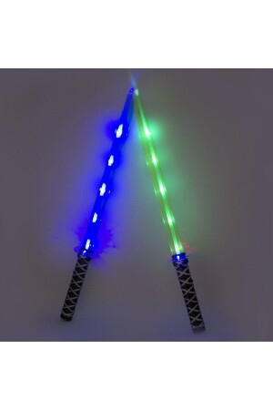 بطارية منخفضة من النبضات المضيئة تعمل بالصوت ألعاب الساموراي السيف السيف الساموراي الأخير السيف الطويل مع غطاء الهدية - Numaca