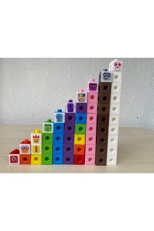 Numberblocks 1-2-3-4-5-6-7-8-9-10 Lego Küp Number Blocks NM10LU - 6