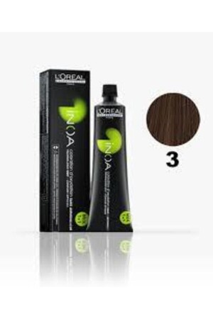 Nummer 3 Dark Chestnut Haarfärbemittel 60 ml (Oxidationsmittelfrei) loreal-ın-oa781390246488 - 1