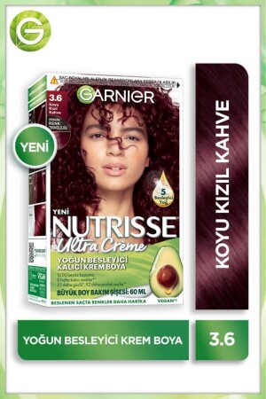 Nutrisse Intense Nourishing Permanent Cream Hair Dye 3. 6 Dunkelrotbraun - 1