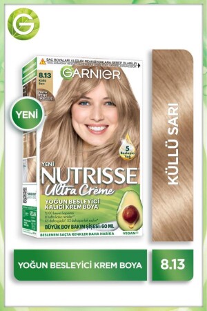 Nutrisse Intensive Nourishing Permanent Cream Hair Dye 8. 13 Aschblond - 2