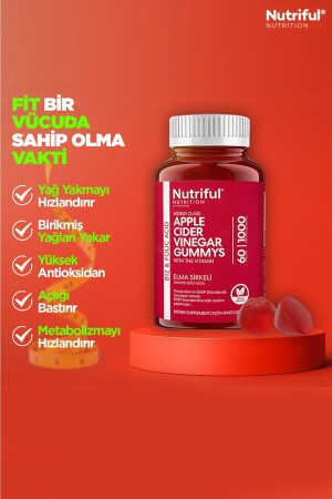 Nutrition Elma Sirkeli Yağ Yakımına Yardımcı Takviye Edici Gıda (Diyet Takviyesi) - 4