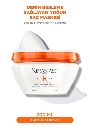 Nutritive Masquintense Riche Derin Besleme Sağlayan Yoğun Saç Maskesi 200 ml - 1