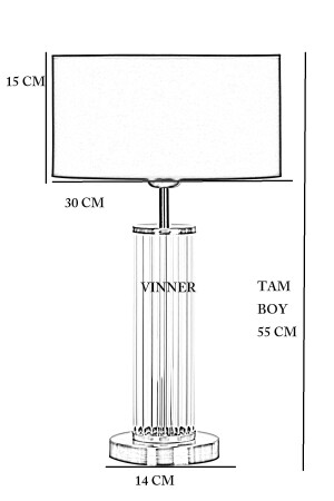 Nuuk Moderner Glaslampenschirm im Sonderdesign mit antiken Beinen – Creme mit Goldstreifen - 3