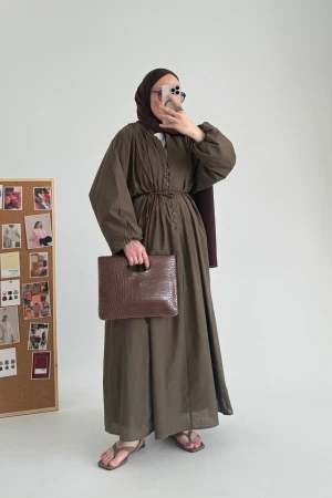 طاليا فوليه القطن الملابس الخاكي - Nuuwears