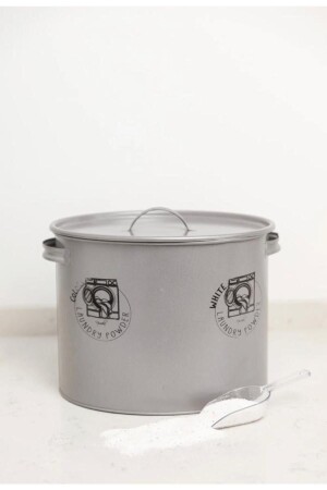 صندوق المطهر ذو نمط من المختططات من المختطات المعدنية ومقسمة ومقياس الهدية - الرمادي NVL1047-S - Kitchen Line