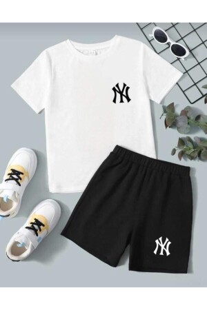 Ny bedrucktes Kinder-Shorts-Set, Unisex - 1