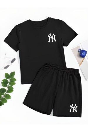 Ny-bedrucktes Mädchen-/Jungen-Shorts-Set - 1