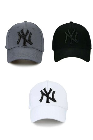 Ny New York 3-teiliges Unisex-Set Hut Schwarz 20121 - 1