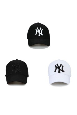 Ny New York 3-teiliges Unisex-Set Hut Schwarz NY SET - 3