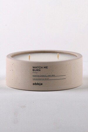 شمعة من الألمباري من النمط - شمعة ديكورية مع وعاء خرساني - Obbje