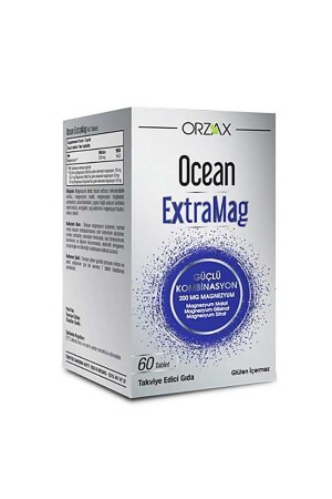 Ocean ExtraMag Üçlü Kombinasyon Takviye Edici Gıda 60 Tablet - 2