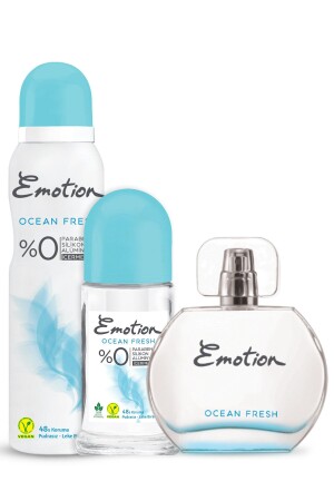 Ocean Fresh Edt Parfüm 50 ml & Roll-on 50 ml & Deodorant 150 ml EMOTIONROLEDT3 - 1