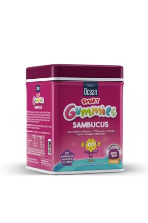 Ocean Smart Gummies Sambucus Nahrungsergänzungsmittel 64 Stück - 2