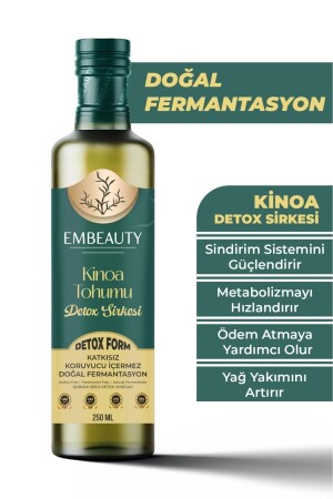 Ödem Atmaya Yardımcı Doğal Kinoa Tohumu Detox Sirkesi 250ml - 1