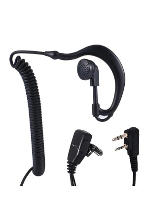 Ohrbügel PMR Aselsan A446 kompatibles kabelloses Headset mit Spiralrücken 15731 - 1