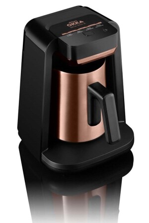 OK0012/OK0018 Okka Rich Spin M Türkische Kaffeemaschine mit Kaffeekanne aus Stahl – Kupfer OK0012. SCHWARZES KUPFER - 4