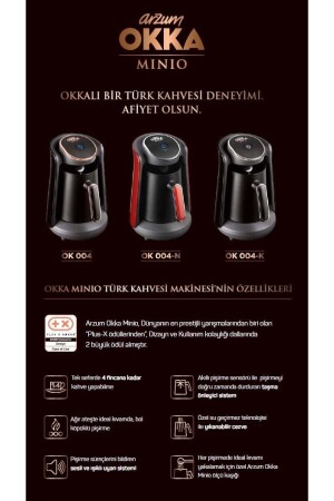 OK004-K Okka Minio Türk Kahvesi Makinesi Krom - 2