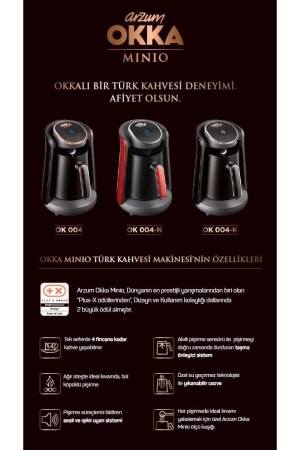 OK004-K Okka Minio Türkische Kaffeemaschine, Chrom - 4