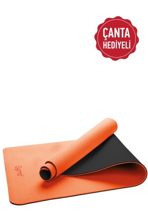 Ökologische 6mm Tpe Yogamatte Pilatesmatte Orange GEYMTRN - 1