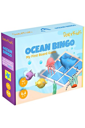 Okyanus Bingo- Okyanus Temalı Çocuk Tombalası 2 - 6 Yaş 972232 - 1
