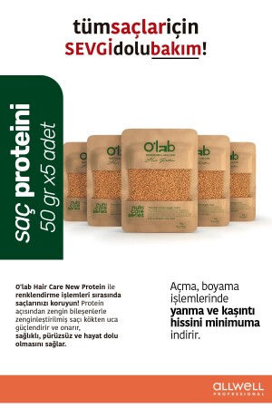 O'lab Hair Care New Protein- Saç Bakım Proteini 5 X 50 Gram - Olab Hair Care