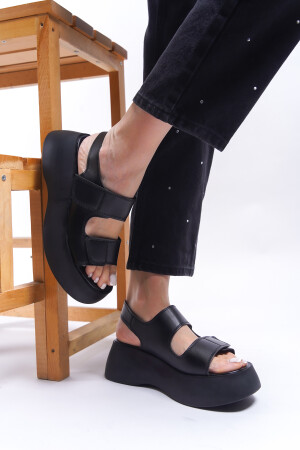 Olnesari Kadın Sandalet 0012804 Siyah Cilt - 4
