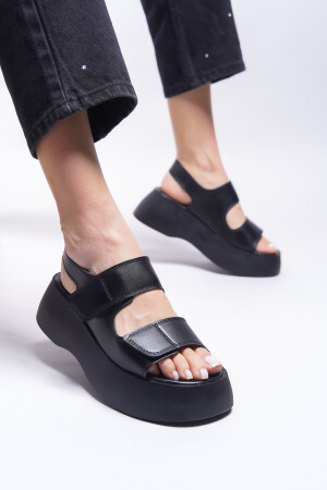 Olnesari Kadın Sandalet 0012804 Siyah Cilt - 5