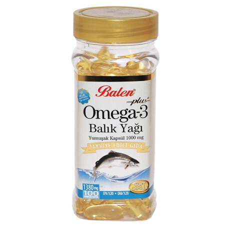 Omega 3 Plus- Balık Yağı Yumuşak 100 Kapsül - 4