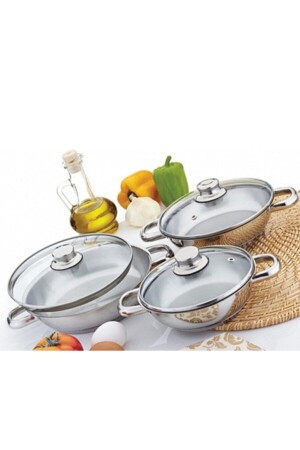 Omelette-Set 6-teilig (mit Glasdeckel) 1807 - 1