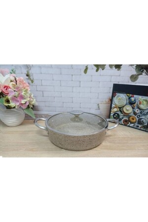 Oms 3316 Indüksiyonlu Granit Karnıyarık Tencere 28 X 8 Cm Kumbeji dop10673169igo - 2