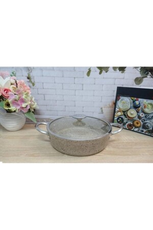 Oms 3316 Indüksiyonlu Granit Karnıyarık Tencere 28 X 8 Cm Kumbeji dop10673169igo - 1