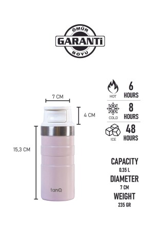 Ömür Boyu Garantili Active Paslanmaz Çelik Termos Sweet Dreams 0.35 Lt- (12 Oz) - TANQ