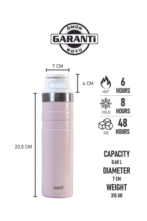 Ömür Boyu Garantili Active Plus Paslanmaz Çelik Termos Sweet Dreams 0.60 Lt- (20 OZ) - TANQ