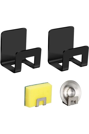 Ömür Boyu Paslanmaz 1 Adet Çok Amaçlı Bulaşık Süngeri Teli Ve Lif Tutucu Banyo Mutfak Organizer - Velux Home